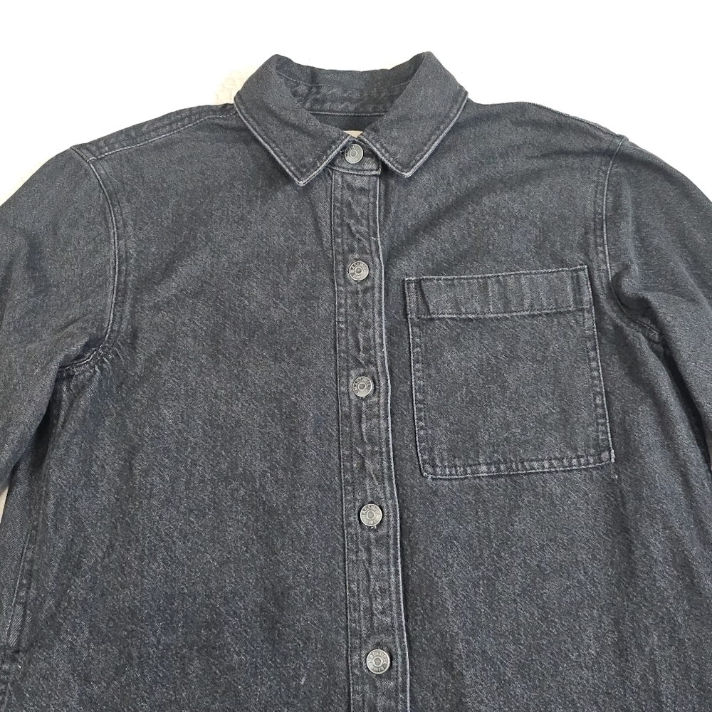 Madewell Oversized Denim Shirtdress in Lunar Wash - Picture 6 of 13
